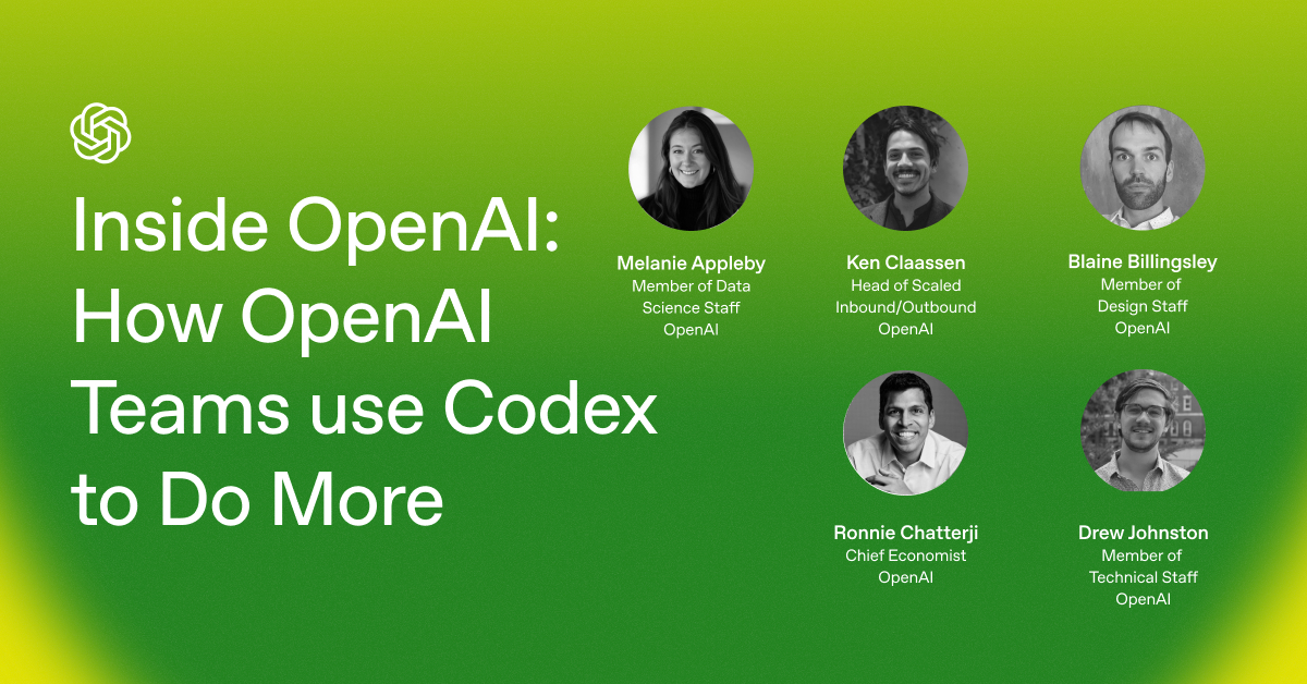 Inside OpenAI: How OpenAI Teams use Codex to Do More