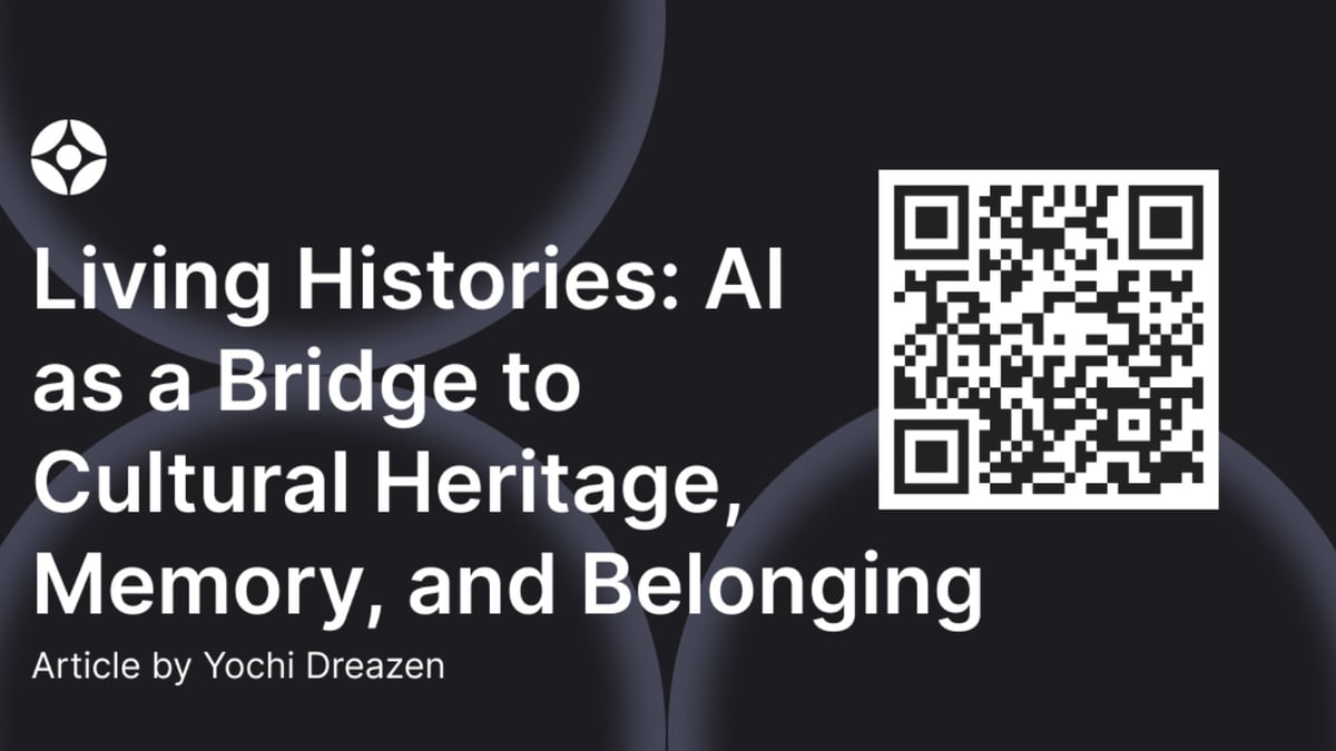 Living Histories: AI as a Bridge to Cultural Heritage, Memory, and Belonging