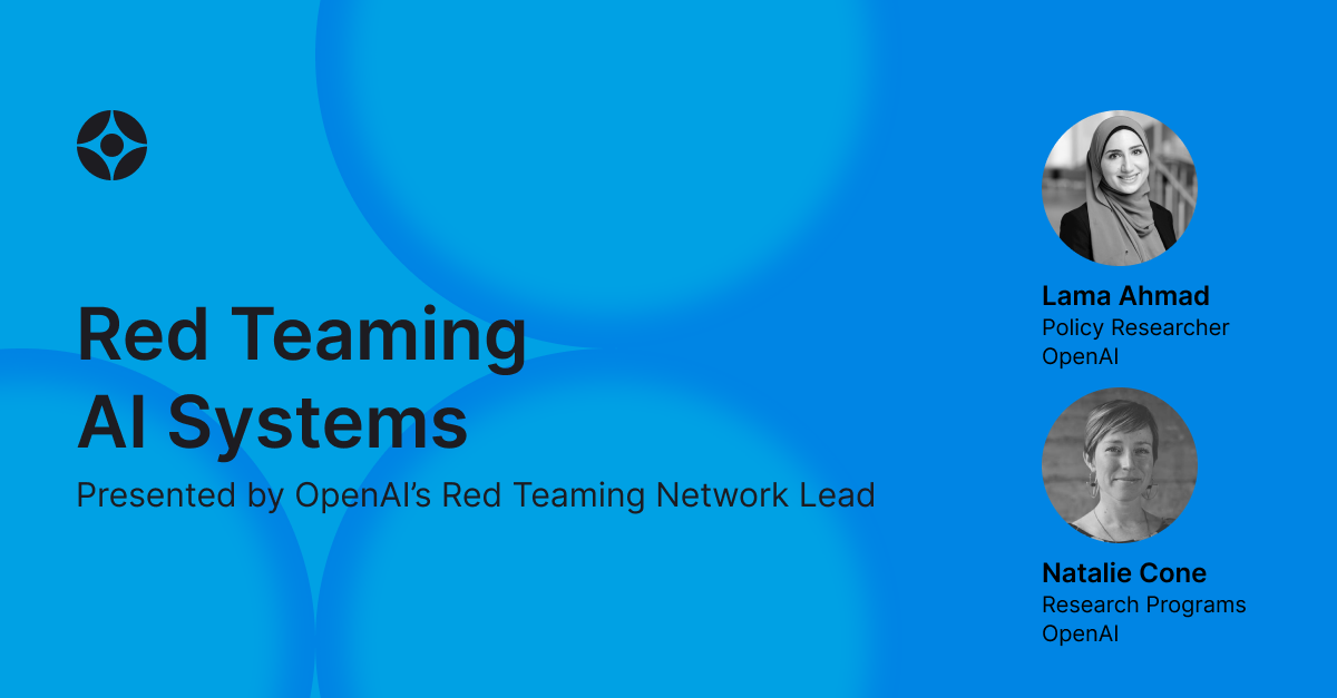 Virtual Event: Red Teaming AI Systems