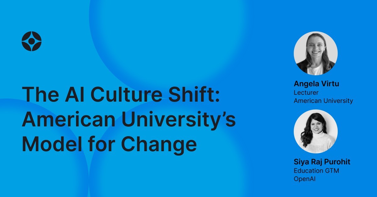 Virtual Event: The AI Culture Shift: American University’s Model for Change