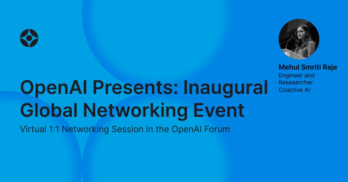 Virtual Event: Global 1:1 Networking Session