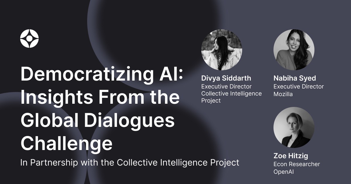 Virtual Event: Democratizing AI: Insights from the Global Dialogues Challenge