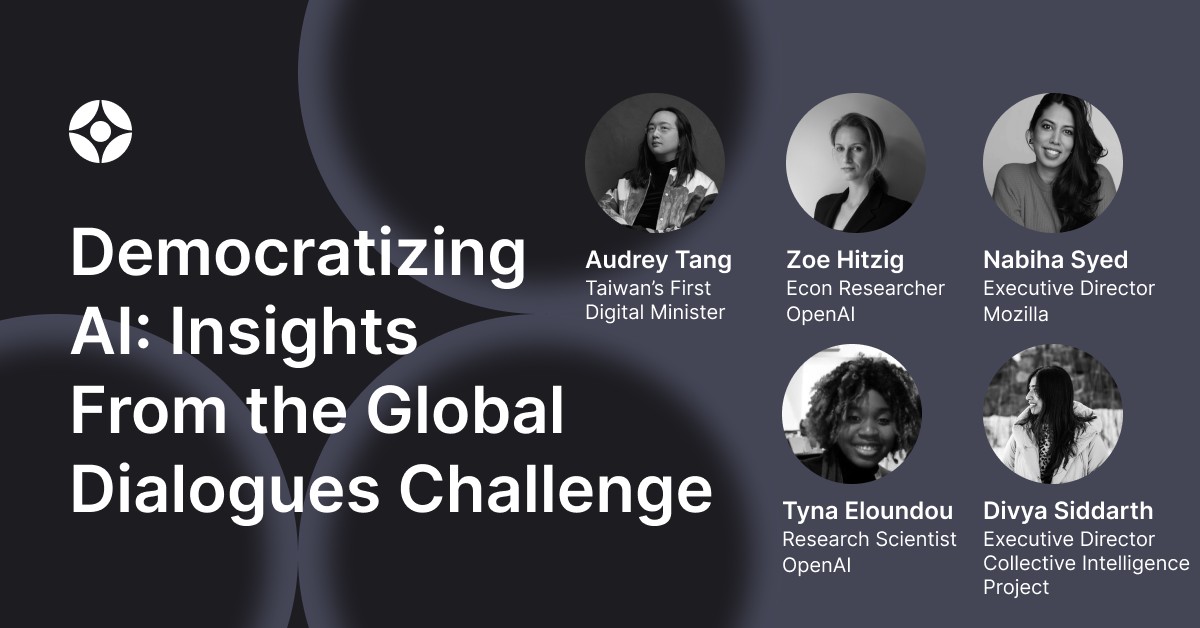 Virtual Event: Democratizing AI: Insights from the Global Dialogues Challenge