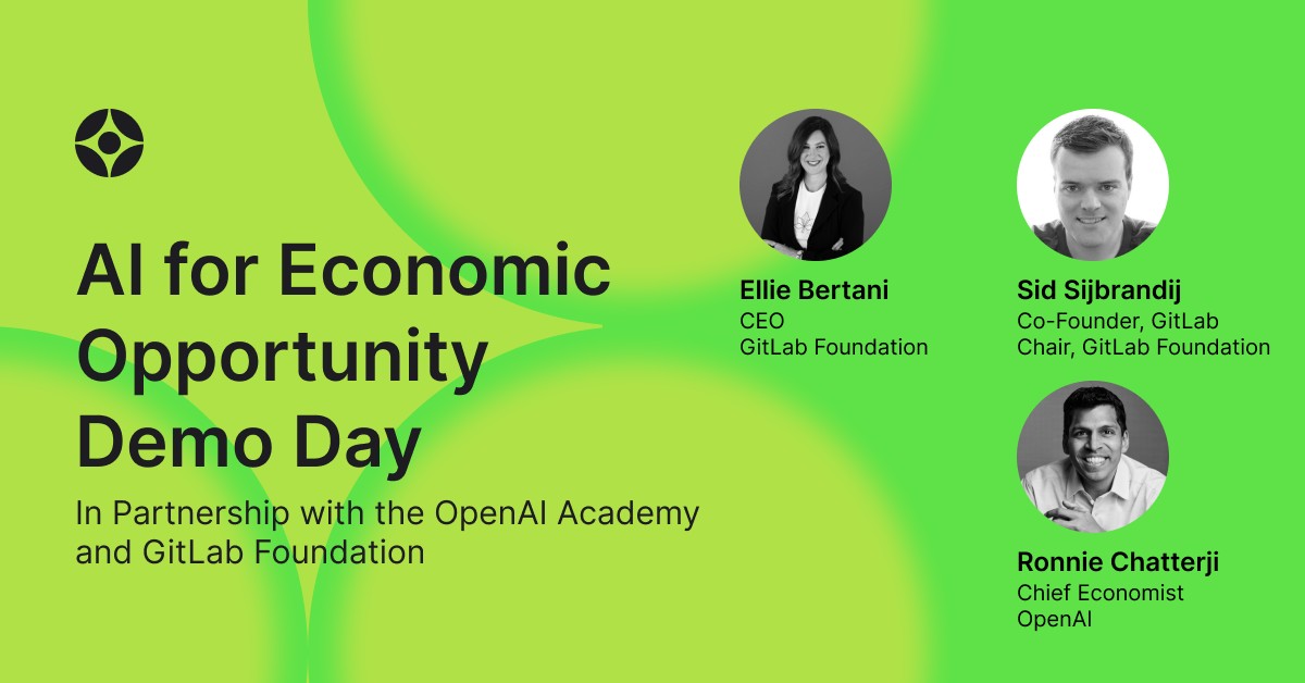 Hybrid Event: AI for Economic Opportunity Demo Day 2025