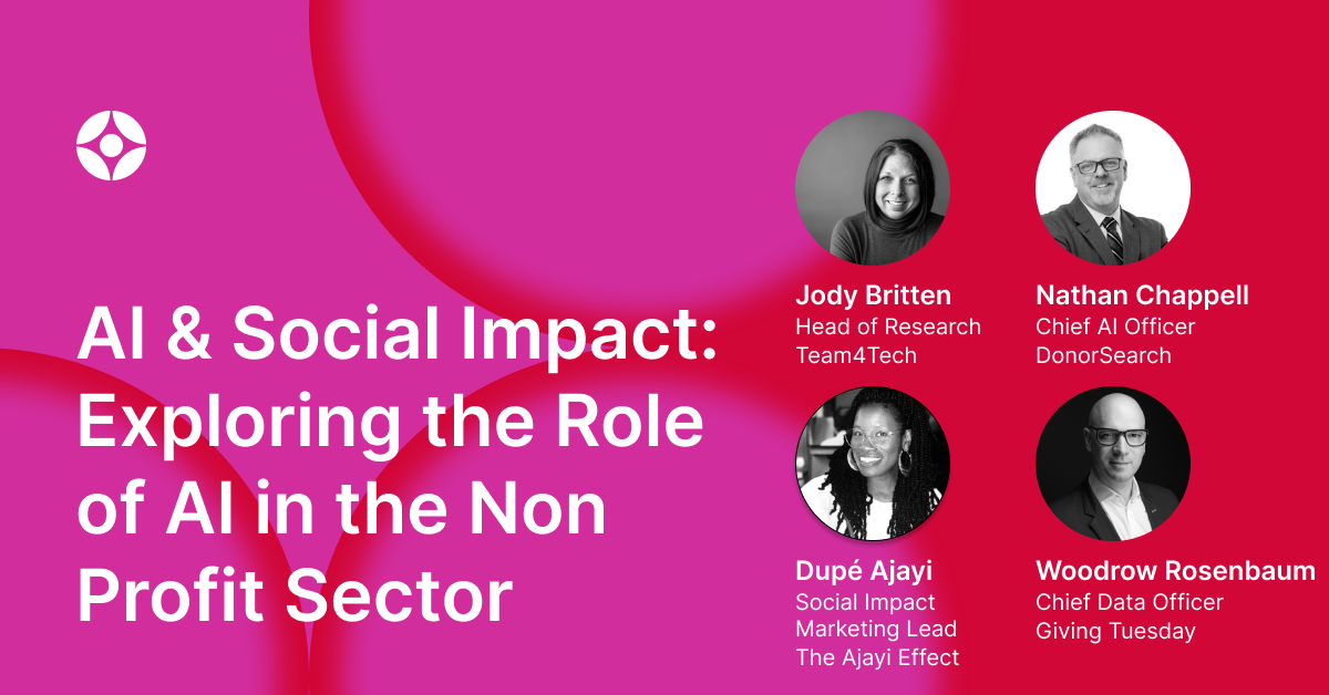 Virtual Event: AI & Social Impact: Exploring the Role of AI in the Non Profit Sector