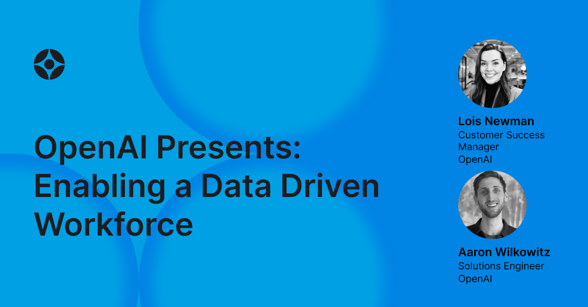 Virtual Event: Enabling a Data Driven Workforce