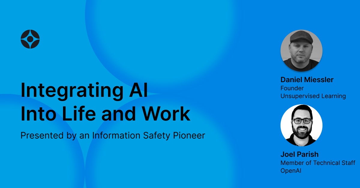 Virtual Event: Integrating AI Into Life and Work