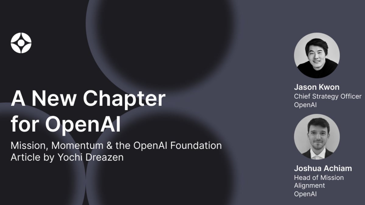 A New Chapter for OpenAI