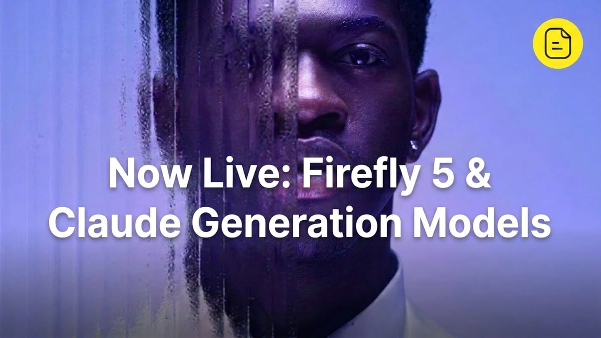 Firefly 5 & Claude Generation Models are Live