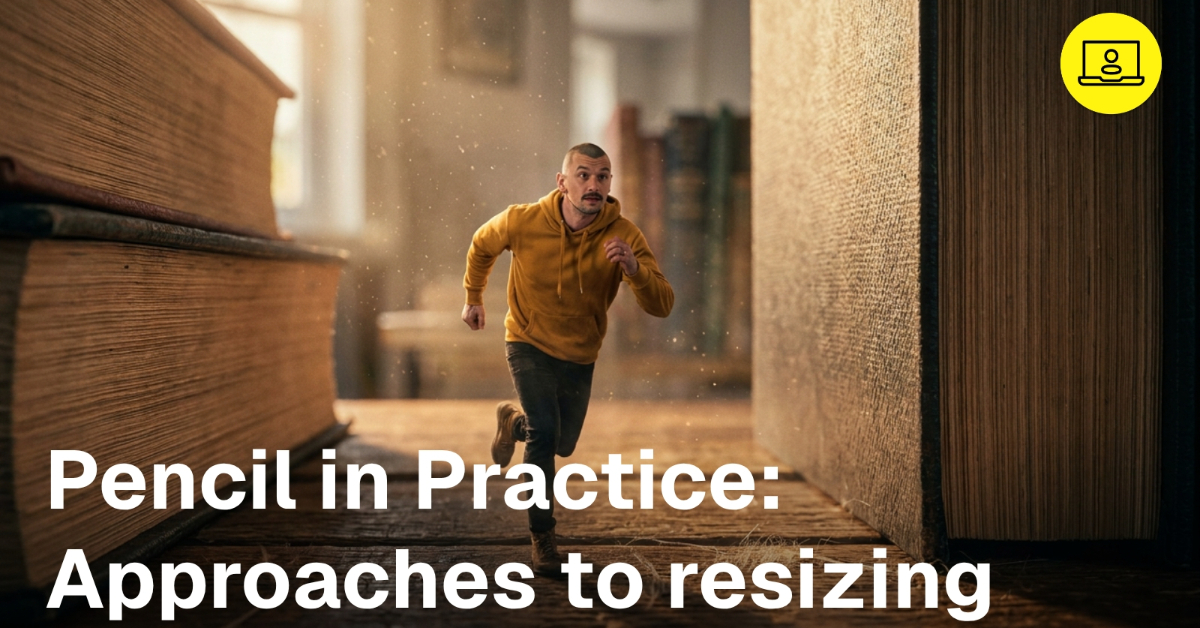 Pencil in Practice - Approaches to resizing in Pencil