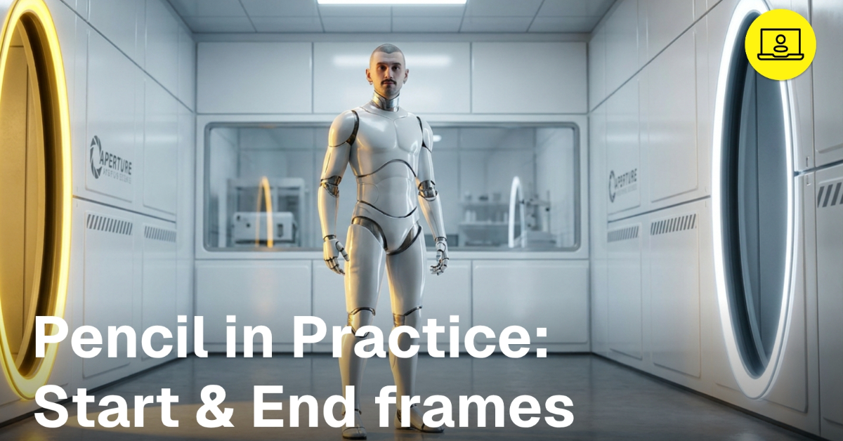 Pencil in Practice - Start & End frames in Video Gen
