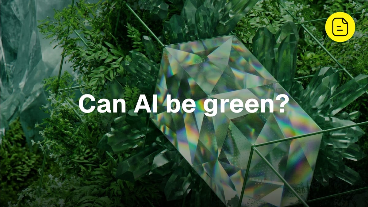 Can AI be green? On power, planet, and the purpose of what we make.
