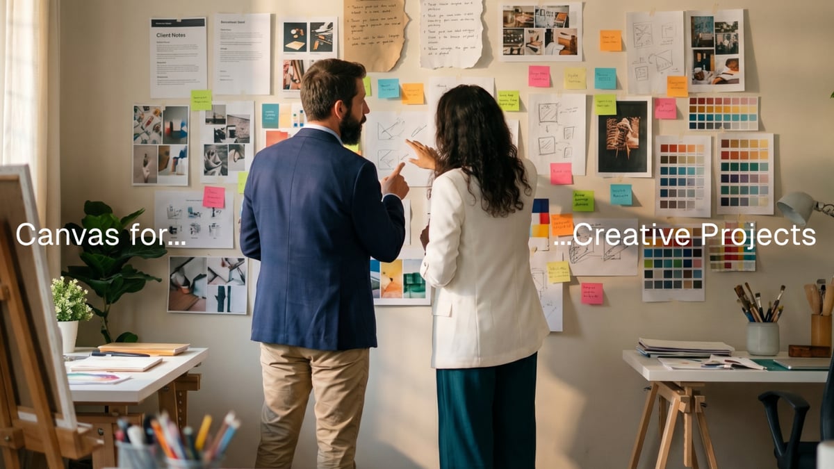 Early Explorations on Canvas for Creative Projects