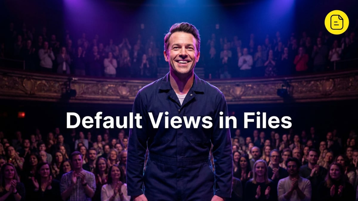 Default Views in Files