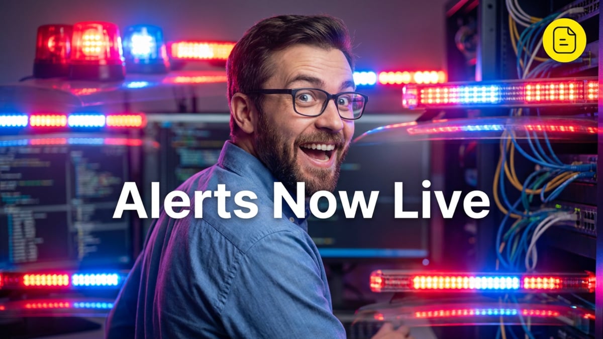 Alerts Now Live in Open Beta