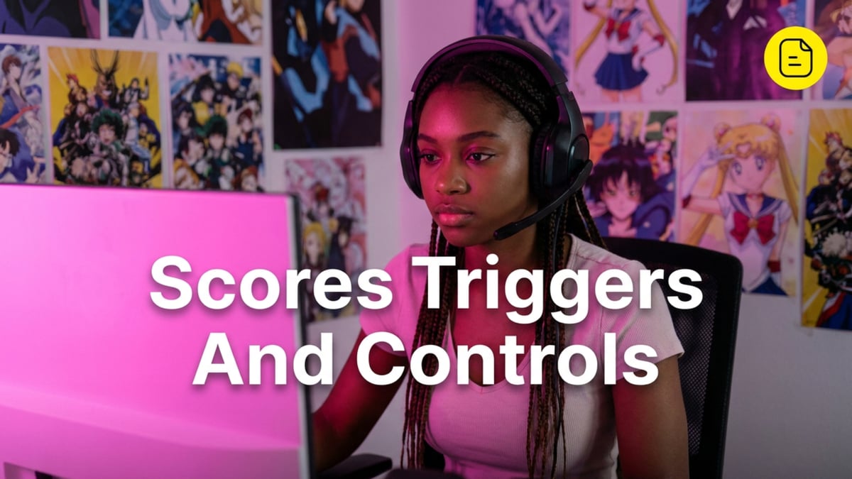 Scores Triggers and Controls