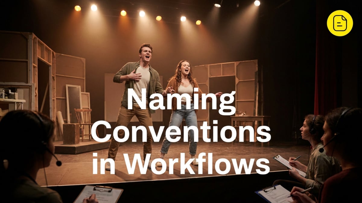 Naming Conventions in Workflows