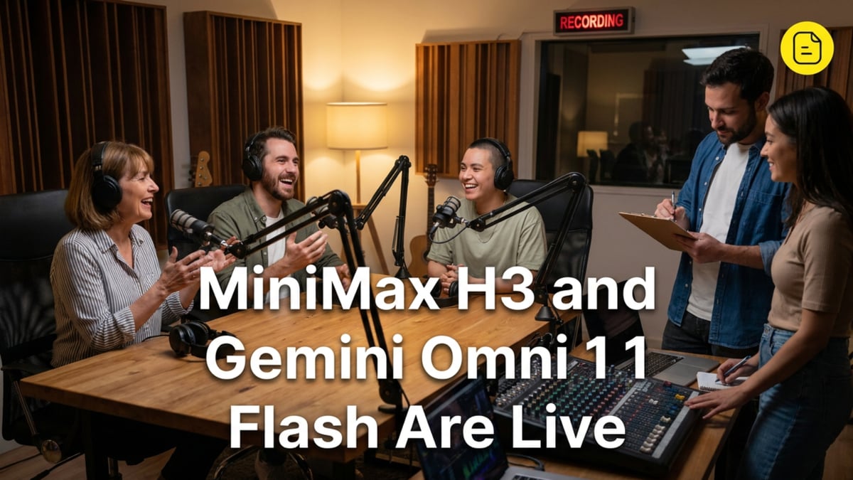 MiniMax H3 and Gemini Omni 1.1 Flash are Live