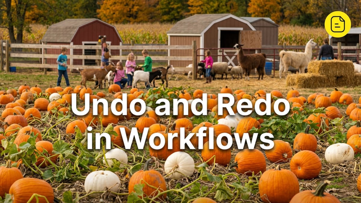 Undo and Redo in Workflows