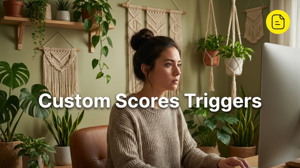 Custom Scores Triggers