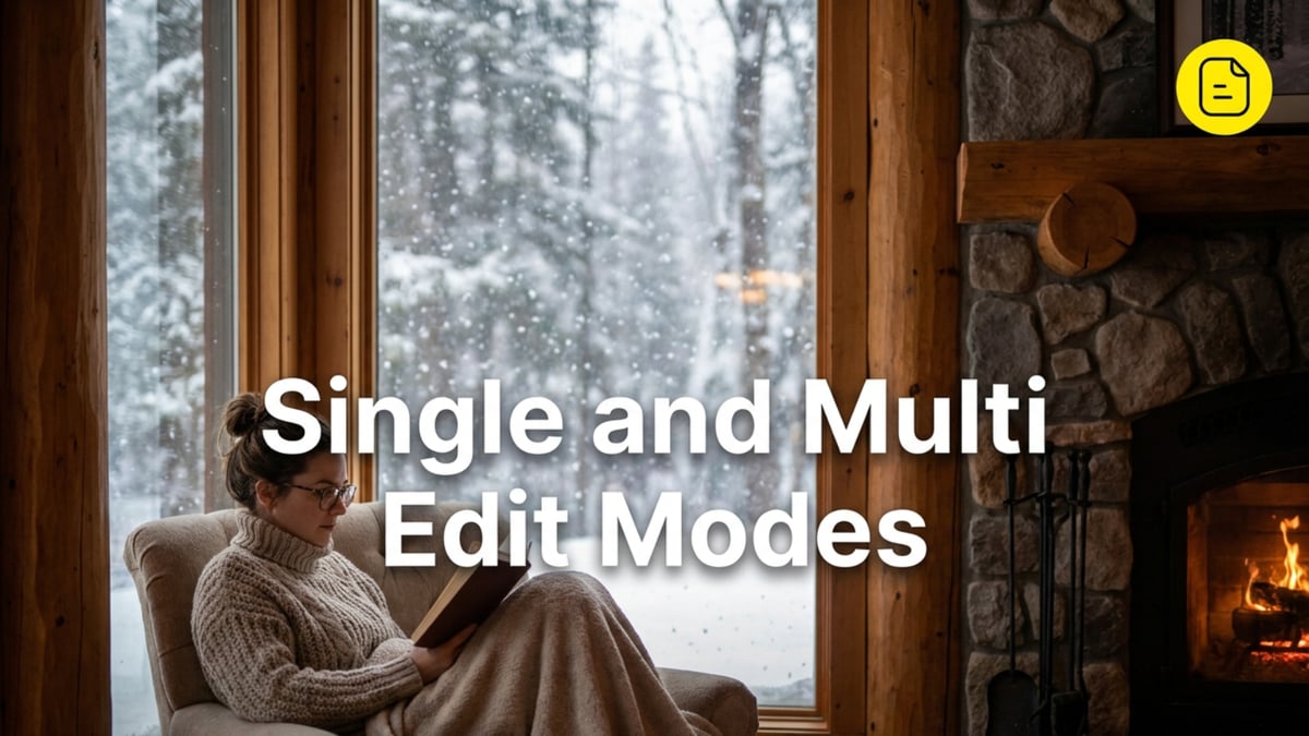 Single and Multi Edit Modes