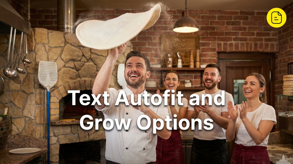 Text Autofit and Grow Options