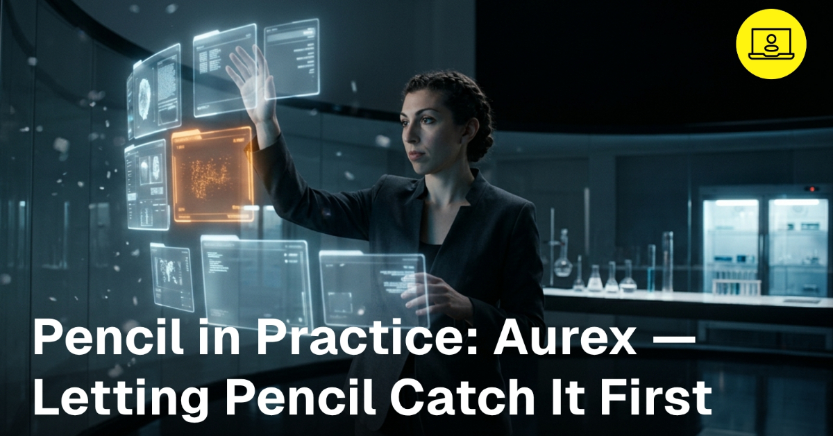 Pencil in Practice: Aurex — Letting Pencil Catch It First