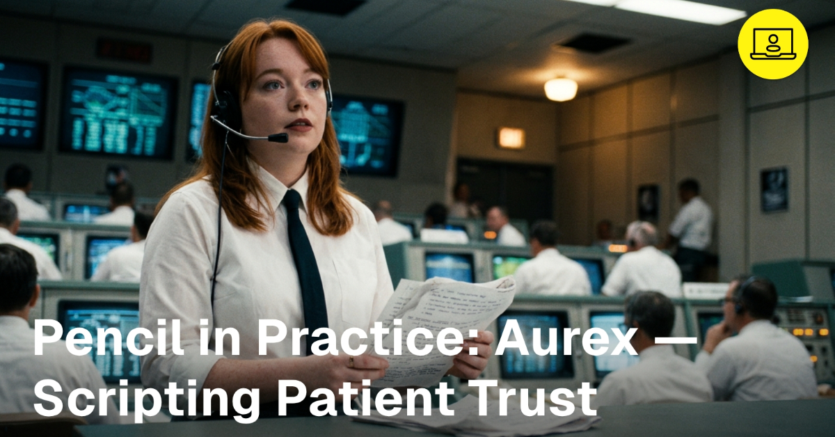Pencil in Practice: Aurex — Scripting Patient Trust