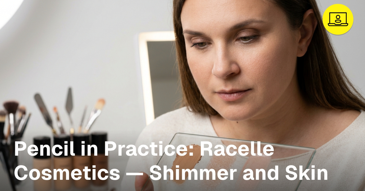 Pencil in Practice: Racelle Cosmetics — Shimmer and Skin
