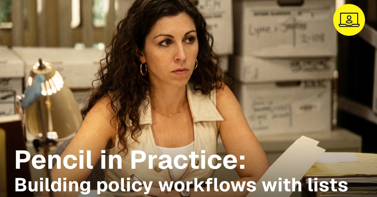 Pencil in Practice: Sanvera — Routing and Consolidating the Policy Set