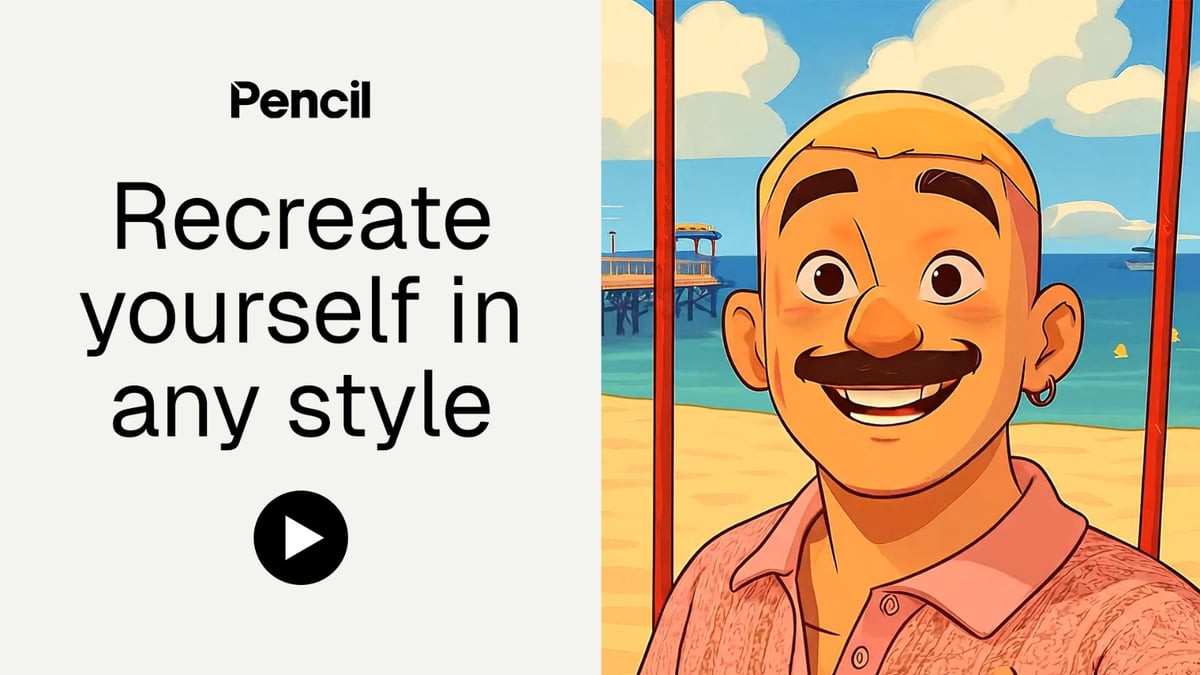 I created myself in 5 different animation styles in less than 15 minutes