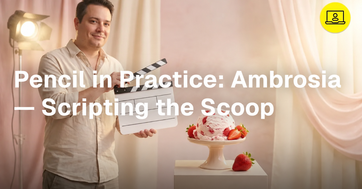 Pencil in Practice: Ambrosia — Scripting the Scoop