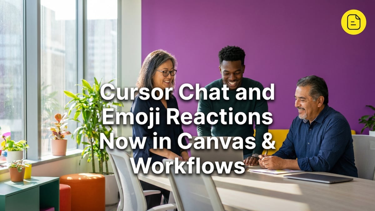 Cursor Chat and Emoji Reactions in Canvas and Workflows