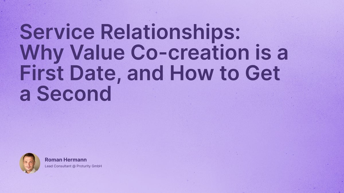 Service Relationships: Why Value Co-creation is a First Date, and How to Get a Second