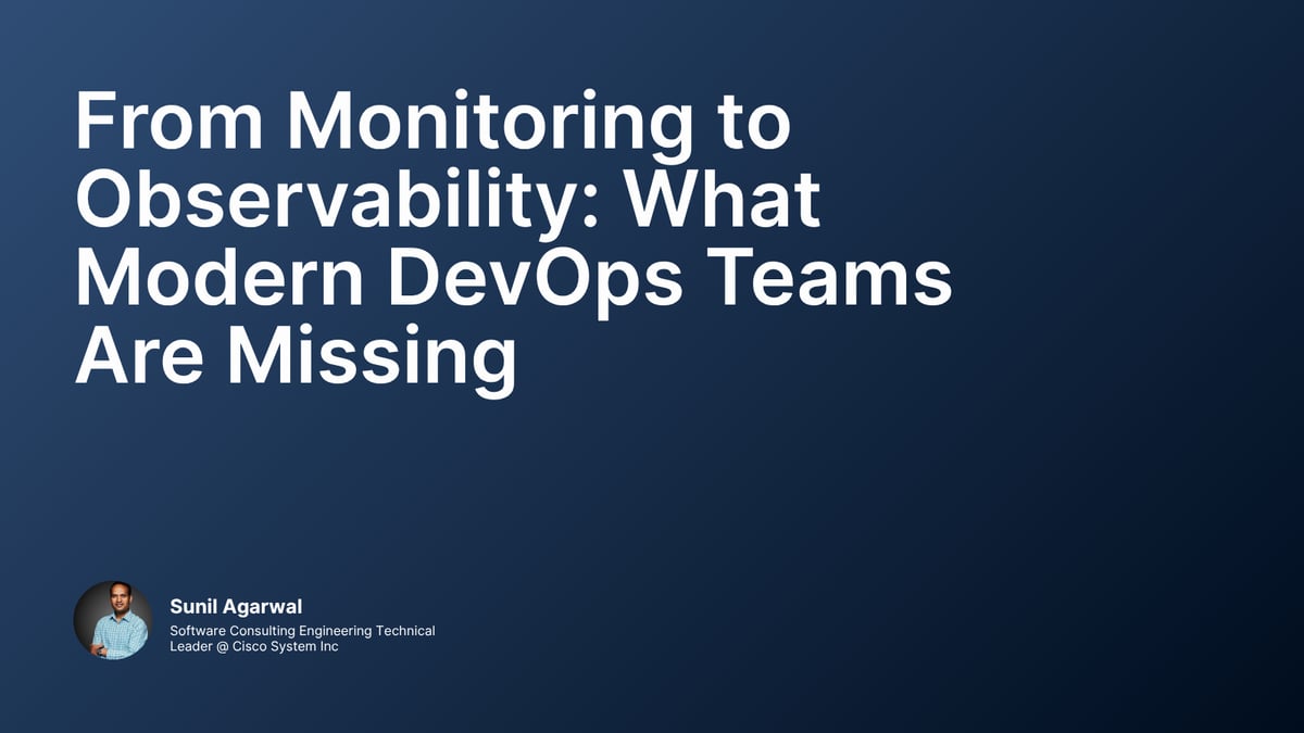 From Monitoring to Observability: What Modern DevOps Teams Are Missing