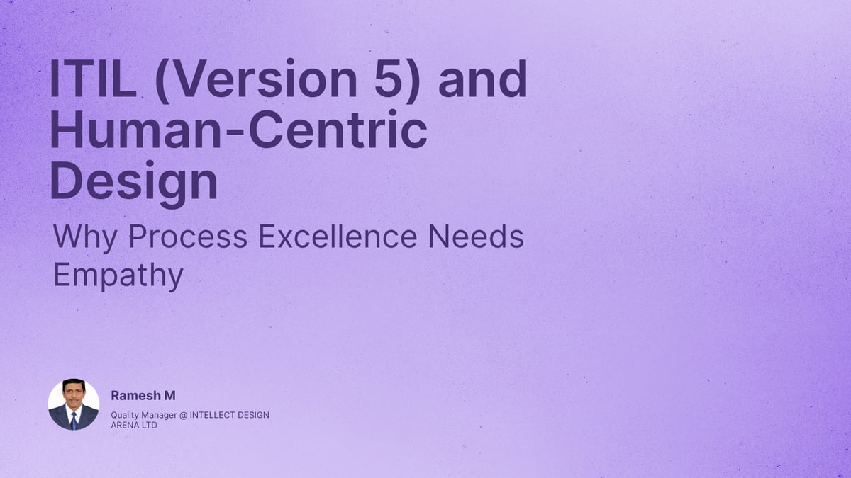ITIL (Version 5) and Human-Centric Design