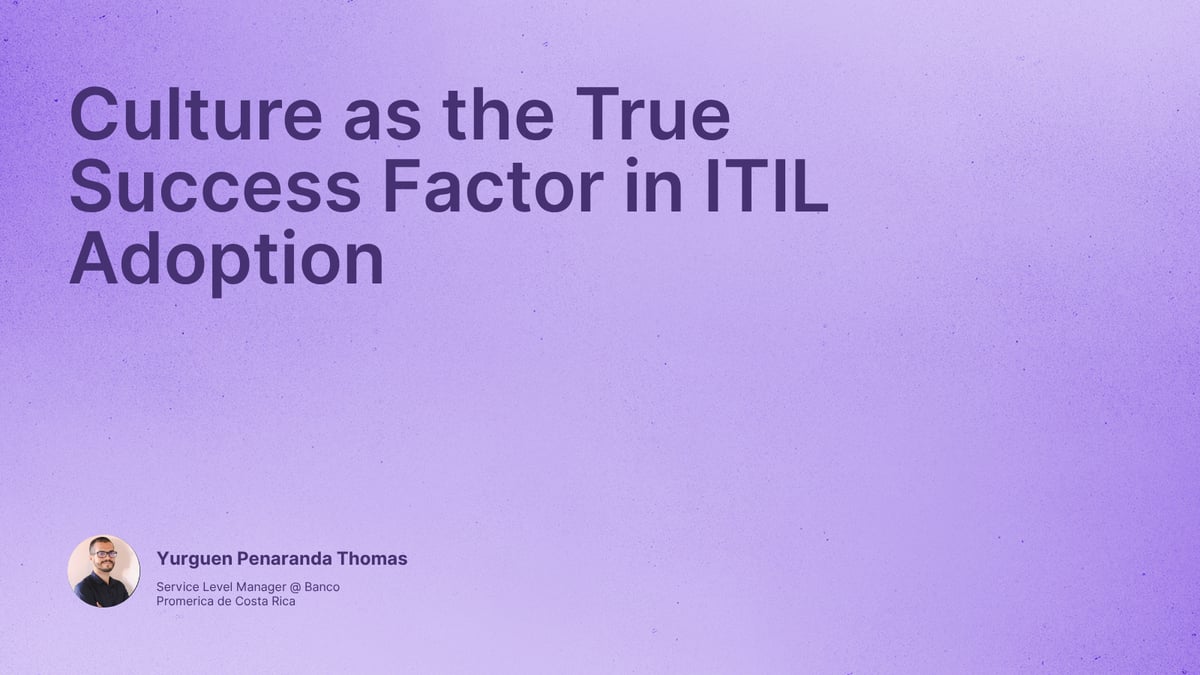 Culture as the True Success Factor in ITIL Adoption