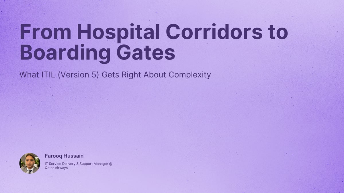 From Hospital Corridors to Boarding Gates
