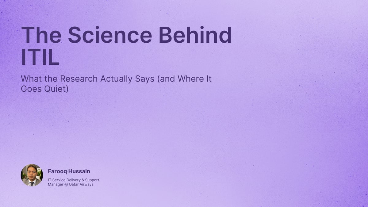 The Science Behind ITIL