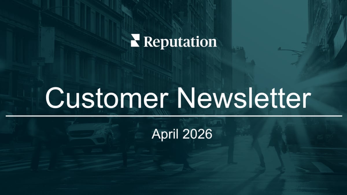 Newsletter | Reputation's April Issue