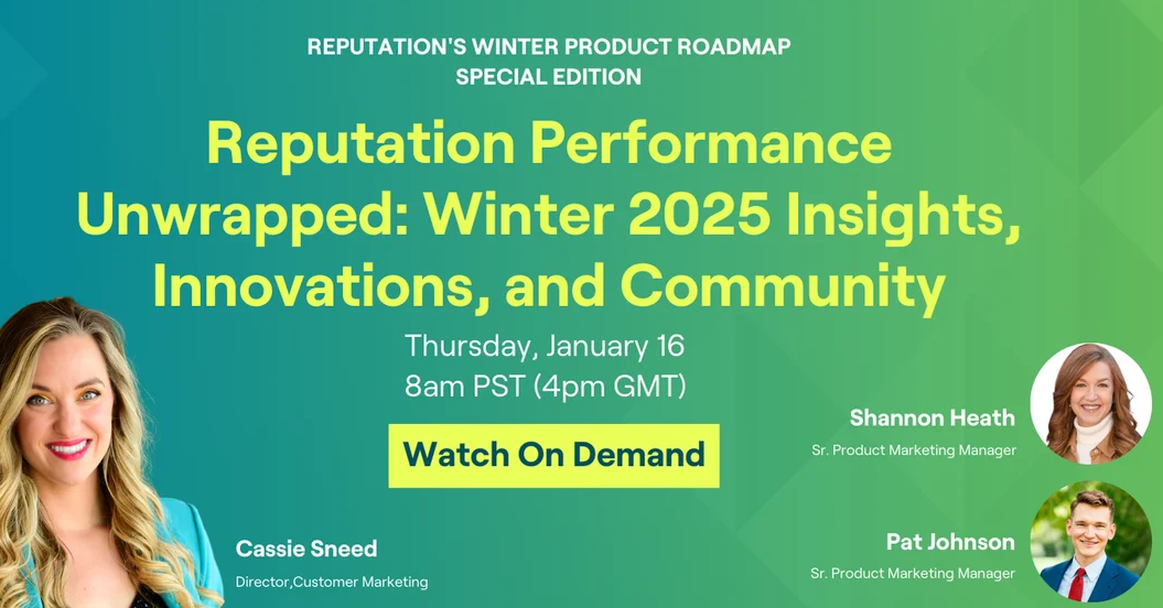 Reputation Performance Unwrapped: Winter 2025 Insights, Innovations, and Community