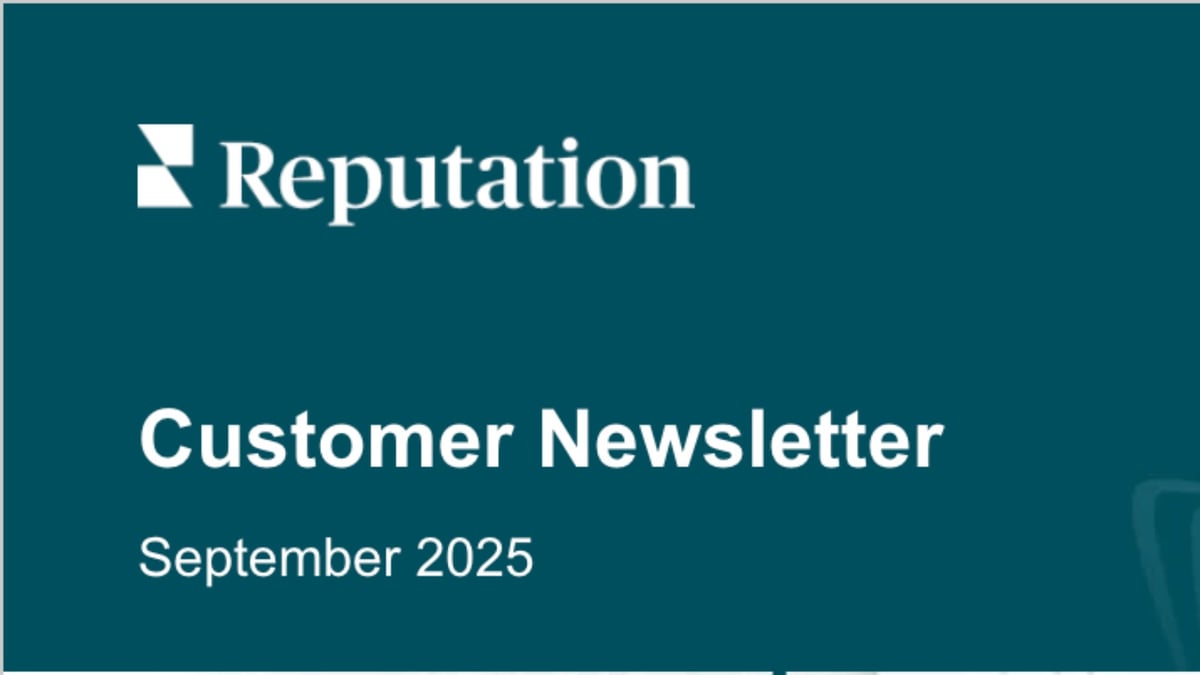 Newsletter | Reputation's September Issue