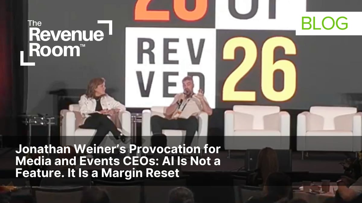 Jonathan Weiner’s Provocation for Media and Events CEOs: AI Is Not a Feature. It Is a Margin Reset
