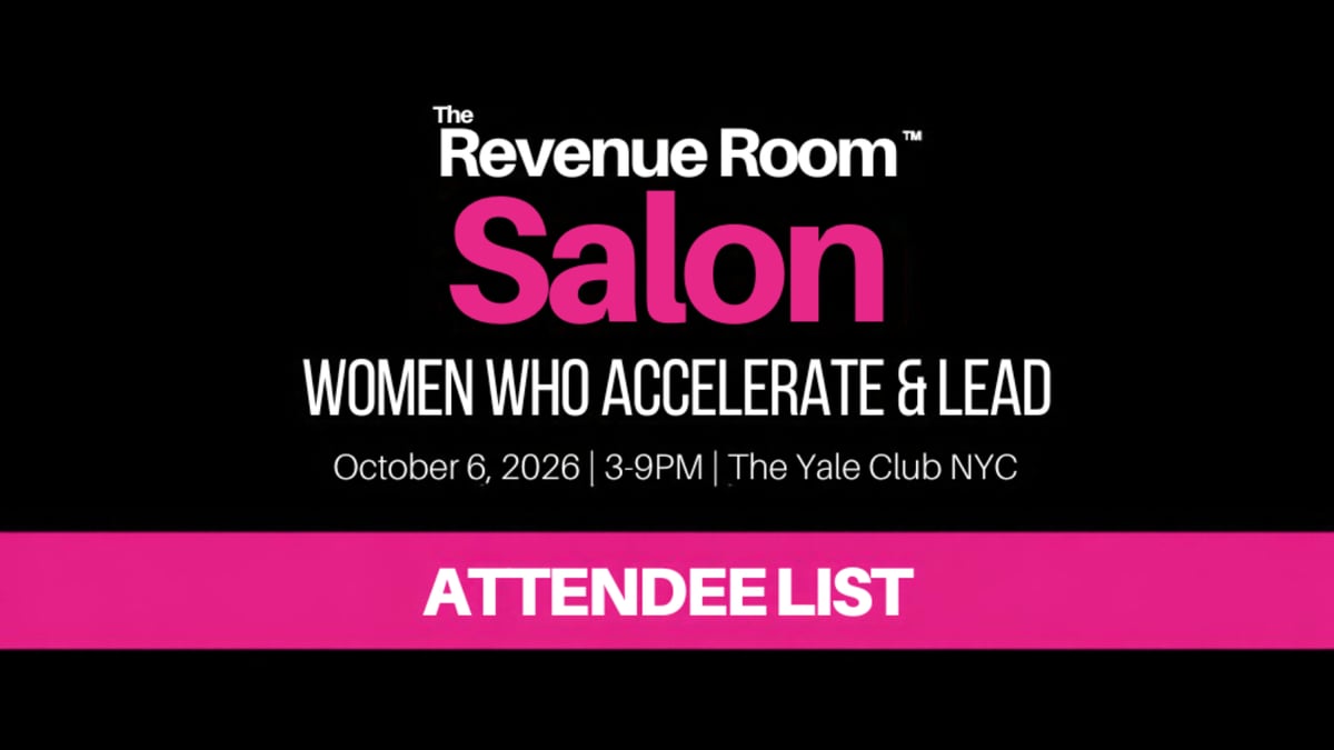Revenue Room™ Salon 2026 Attendee List