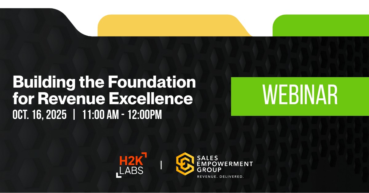 Building the Foundation for Revenue Excellence