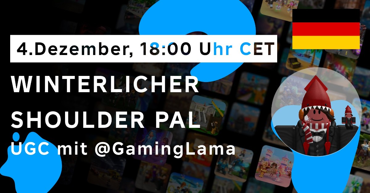 Winterlicher Shoulder-Pal: UGC mit GamingLama