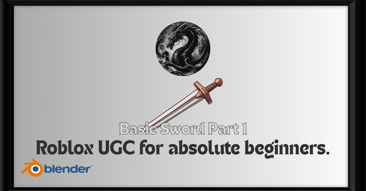 How to make Roblox UGC for absolute beginners.