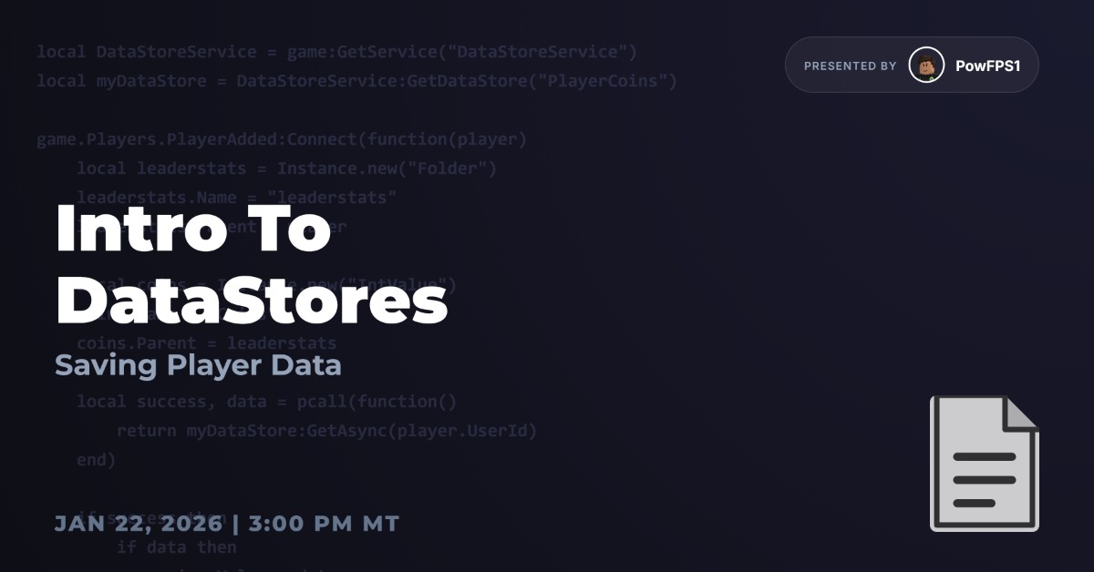 Intro to DataStores