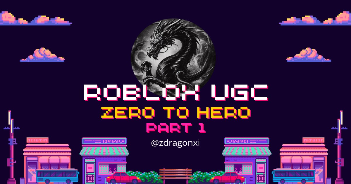 How to make Roblox UGC for absolute beginners.