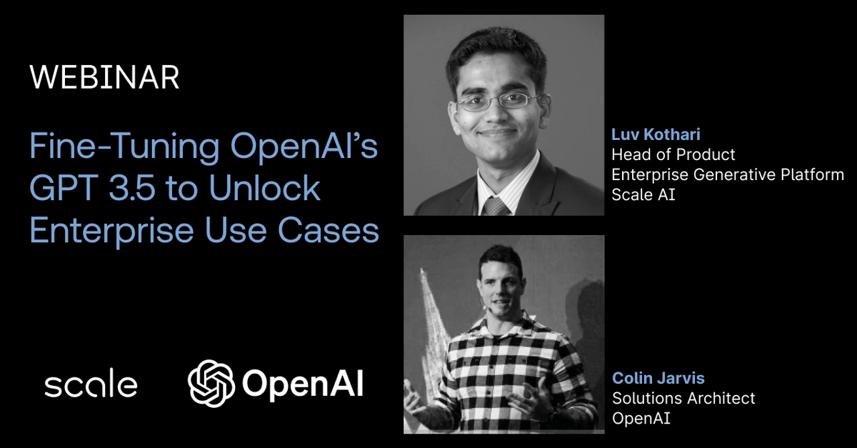 Fine-Tuning OpenAI’s GPT 3.5 to Unlock Enterprise Use Cases